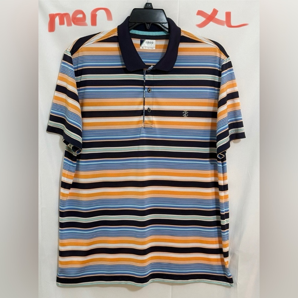IZOD Men's Striped Polo Shirt - Multicolor